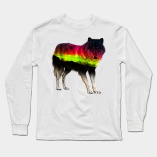 Wolf Aurora Long Sleeve T-Shirt